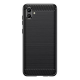 Funda Carbono Case Para Samsung Galaxy A04 + Film Ceramico