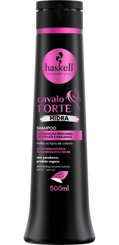 Shampoo Hidra Cavalo Forte Vegano Todos Os Tipos Cabelo Med