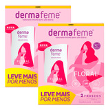 Kit C/ 2 Packs - Sabonete Íntimo Dermafeme Floral 200ml