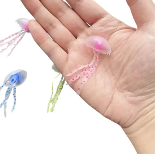 Medusa Mini Para Pecera 5 Pz Acuarios De Agua Dulce