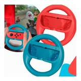 2 Volantes Rueda Para Nintendo Switch Joy-con Racing Wheel Color Azul/naranja Evay