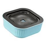 Alimentador Lento Sin Derrames Con Disco Flotante, Azul