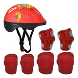 Kit Capacete Skate Patins Bike Infantil Protecao Cores