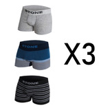 Md - Pack X3 Boxer Stone Surtidos 