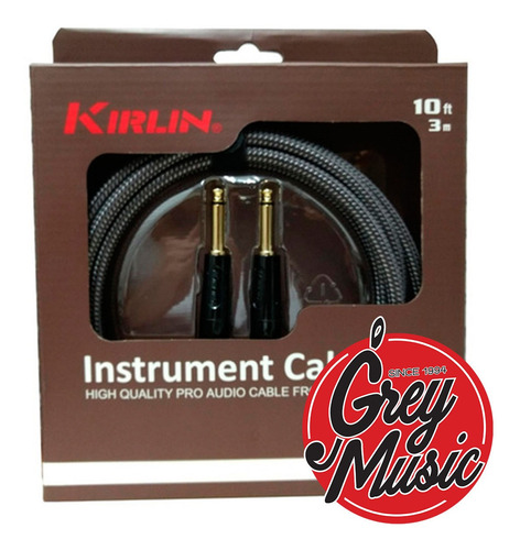 Cable Para Guitarra Bajo Kirlin Iwb-201bfgl-20 6 M Plug Plug