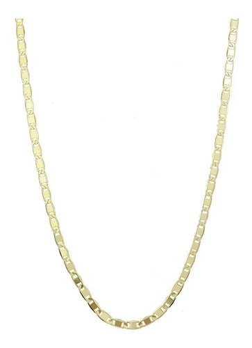 Cadena Tejido Marino 4mm, Oro Laminado 18k, Hombre, Mujer