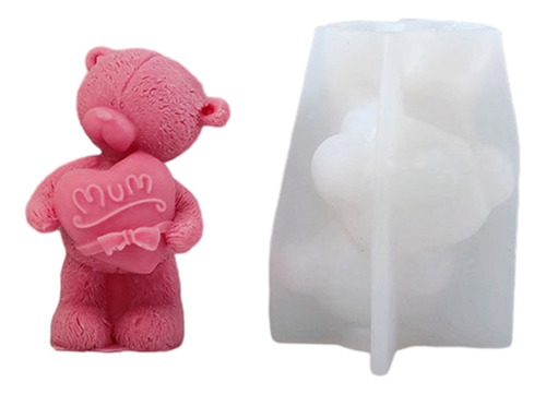 Molde De Silicona Para Velas Con Forma De Oso (1 #mold) Para