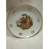 Miniatura Platito Limoges Porcelana Con Imagen Galana