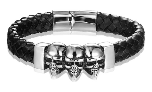 Pulsera Skull De Acero Inoxidable 