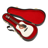 Guitarra Miniatura Modelo Mini Blanca De 5.1 Pulgadas De Lar
