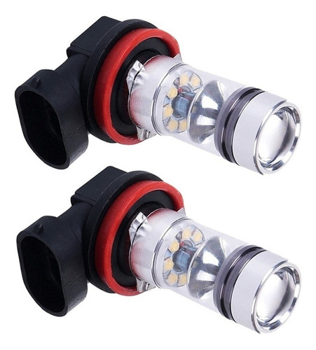 24 Luz Antiniebla For Proyector H11, 20 Led, 100 W, Alta Aa