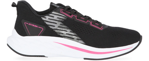 Zapatillas Atomik Magnus Negra Con Rosa En Oferta