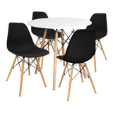 Comedor Moderno Minimalista Mesa Eames + 4 Sillas Colores