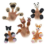 Bonito Jgo 5 Marionetas De Dedo De Animales Panda Ardilla Ga