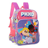 Mochila Escolar Infantil G Luxcel Is37601pd-vl Pkxd Cor Violeta