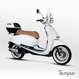 Scooter Beta Tempo 150 Deluxe Vintage Parabrisas Y Baul 