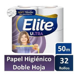 Papel Higiénico Elite 50 Mts Doble Hoja 32 Rollos