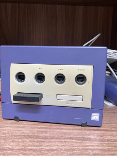 Nintendo Game Cube Morado Sirve Perfecto Con Un Control