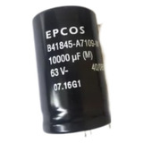 4 Peças Capacitor Eletrolítico 10.000uf X 63v Epcos B41845