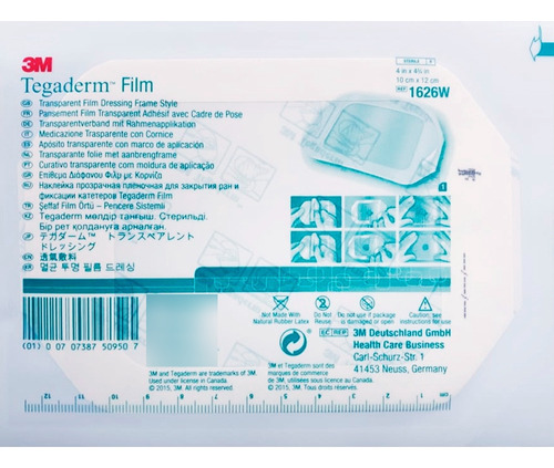 Tegaderm Film Impermeable Aposito Transparente  3m 10 X 12cm