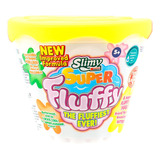 Slimy slime super fluffy 100gr Amarillo con caja exhibidora