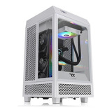 Gabinete Tt The Tower 100 Mini Snow Branco Vidro Temperado