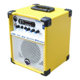 Caixa Amplificada Turbox Tb100 Amarela Bluetooth Guitar/mic