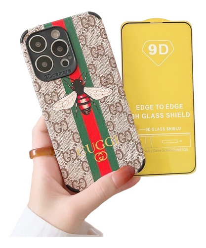 Case Estilo Gucci + Mica Cristal Para Huawei Nova 9se