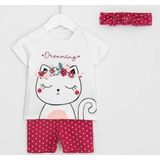 Conjunto Novo Vermelho Poa Bebê Teddy Boom