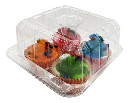 Porta Cupcakes Cajas Transparentes Para Magdalenas Con  Ppp