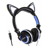 Fone De Ouvido Headphone Orelha De Gato Exbom C/ Luzes