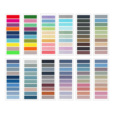 Notas Adhesivas Transparentes De Índice,12 Sets,2400 Piezas Fix
