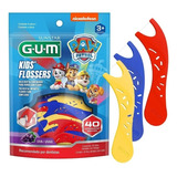 Flosser Fio Dental Infantil Gum Patrulha Canina Uva 40 Unida