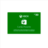 Cartão Microsoft Points Gift Xbox Br Brasil R$ 30 Reais