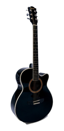 Guitarra Electroacústica Deviser L-706 Black C/funda Calidad