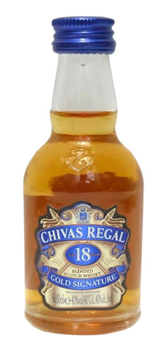Miniatura Whisky Chivas Regal 18 Años 50 (vidrio)