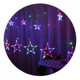 Guirnalda Cascada Estrella Multicolor 138 Led 3mts Navidad