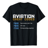 Camisa Con Códigos De Trucos De Aviación, Camiseta De Aviaci