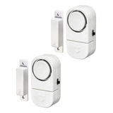 Pack X2 Alarma Para Puerta Ventana Con Sensor Magnetico 90db