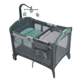 Graco Pack N Play Manor Cambiador Carry Turquesa.