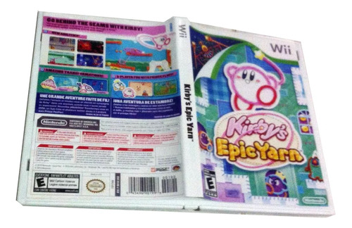 Caja Custom De Kirby Epic Yarn Wii (el Juego No Incluido)