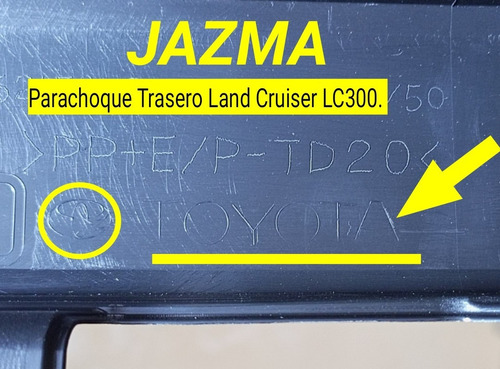 Parachoque Trasero Land Cruiser Lc 300 2021 2022 Original  Foto 6