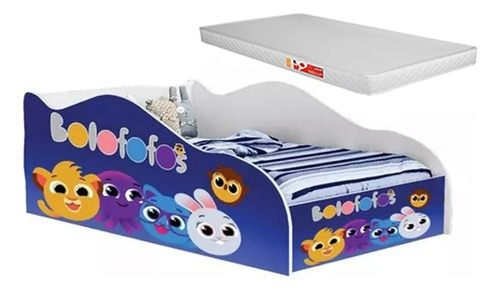 Cama Infantil Com Grade Proteção E Colchão Montessoriana Ful