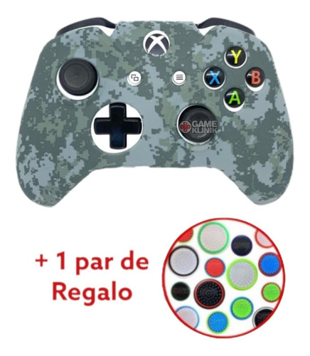 Funda Silicón Compatible Con Control Xbox One + Grips 05