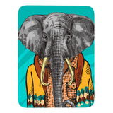 Mouse Pad Elefante Arte De Animales - 17cm X 21cm D14