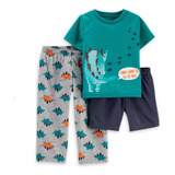 Pijama 3 Piezas Child Of Mine By Carters Niño Talla 4 Años
