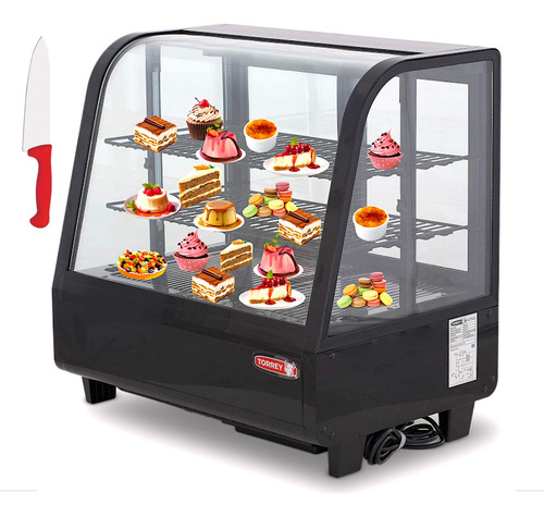 Vitrina Refrigerada Torrey Mostrador Para Postres + 2 Regalo