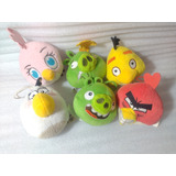 Set Peluches Angry Birds- Promos Mcdonalds 2015- 6 Pzs