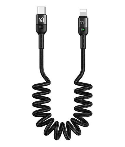 Cable Espiral Mcdodo Usb-c Carga Rápida Y Datos Para iPhone