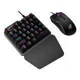 Hxsj J100 + A869 Juego De Mouse De Teclado 35 Teclas Mini